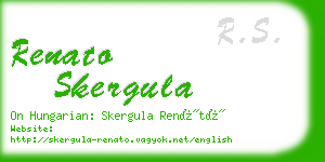 renato skergula business card